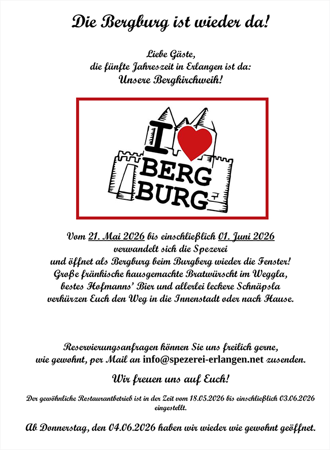 I LOVE BERGBURG